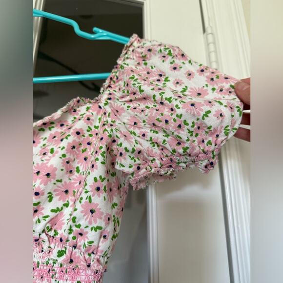 Alice + Olivia Rianna Puff Sleeve Floral Cropped Top XS - Picture 4 of 10